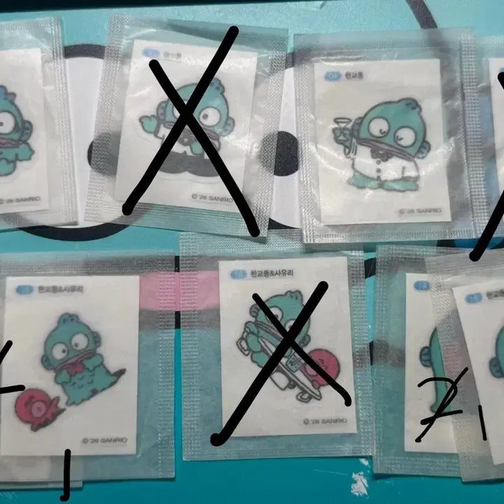 [BUNJANG] Sanrio Hangyodon 띠부씰 Sticker Set / 산리오 한교동 띠부씰