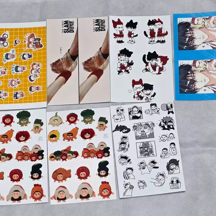 [BUNJANG] Slam Dunk Printing Box Photocard Set - Shohoku (Sakuragi, Rukawa, Miyagi, Mitsui, Kogure) / 슬램덩크 프박 프린팅 박스 북산 강백호 서태웅 송태섭 정대만 양호열 포카