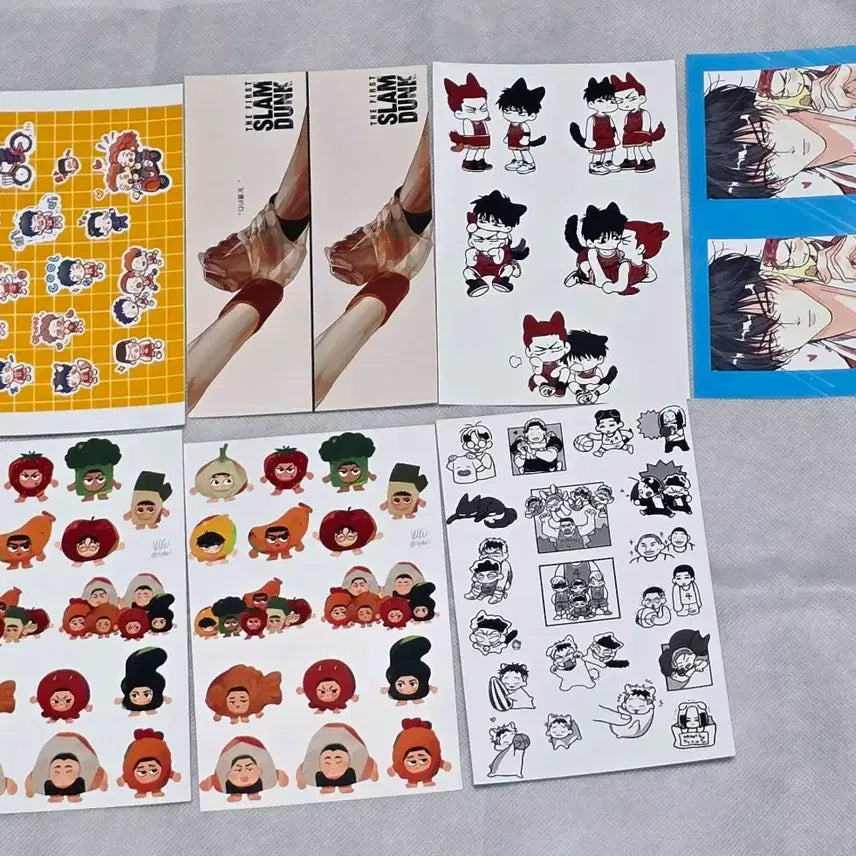 [BUNJANG] Slam Dunk Printing Box Photocard Set - Shohoku (Sakuragi, Rukawa, Miyagi, Mitsui, Kogure) / 슬램덩크 프박 프린팅 박스 북산 강백호 서태웅 송태섭 정대만 양호열 포카
