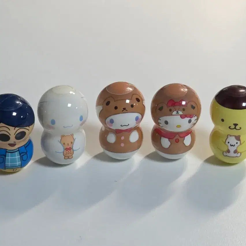 [BUNJANG] Sanrio Characters Tumbler Figures (Cinnamoroll, Hello Kitty, Pompompurin, ChulSoo) / 산리오 캐릭터 오뚝이 피규어 (시나모롤, 키티, 폼폼푸린, 짱구철수)