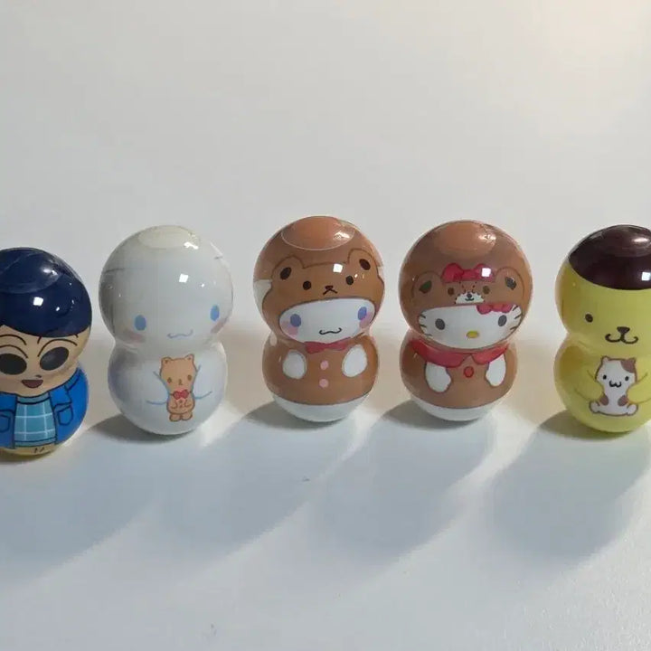 [BUNJANG] Sanrio Characters Tumbler Figures (Cinnamoroll, Hello Kitty, Pompompurin, ChulSoo) / 산리오 캐릭터 오뚝이 피규어 (시나모롤, 키티, 폼폼푸린, 짱구철수)