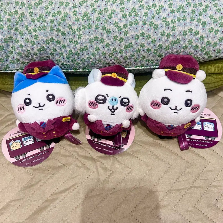 [BUNJANG] Chiikawa Momonga Hankyu Train Limited Series Plush Toy (with Tag) / 치이카와 모몽가 한큐열차 한정 시리즈 (택유)뽑기