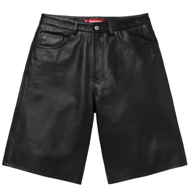 [BUNJANG] Supreme 25SS Black Leather Baggy Shorts / [36]25SS 슈프림 배기 레더 쇼츠 블랙