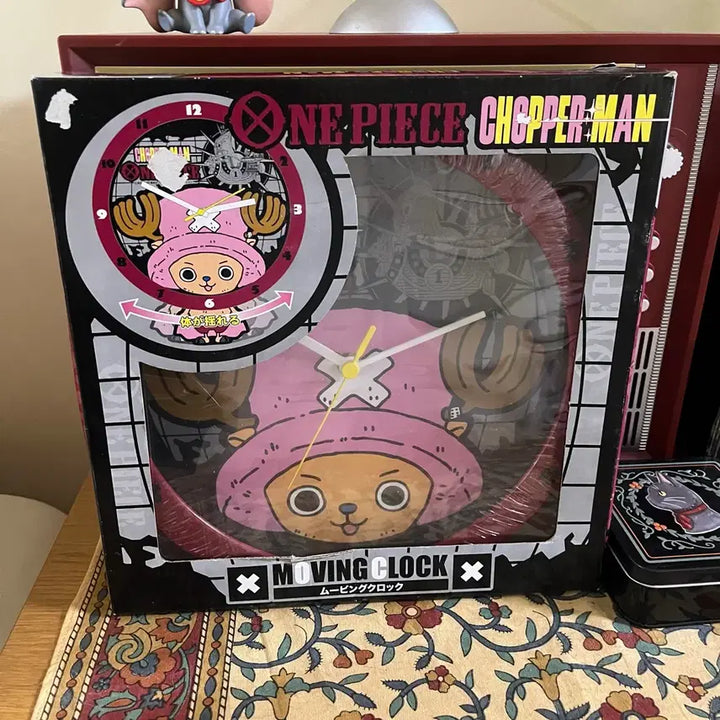 [BUNJANG] One Piece Chopper Moving Wall Clock Retro Vintage / 원피스 쵸파 무빙 시계 벽시계 무빙클록 레트로 빈티지