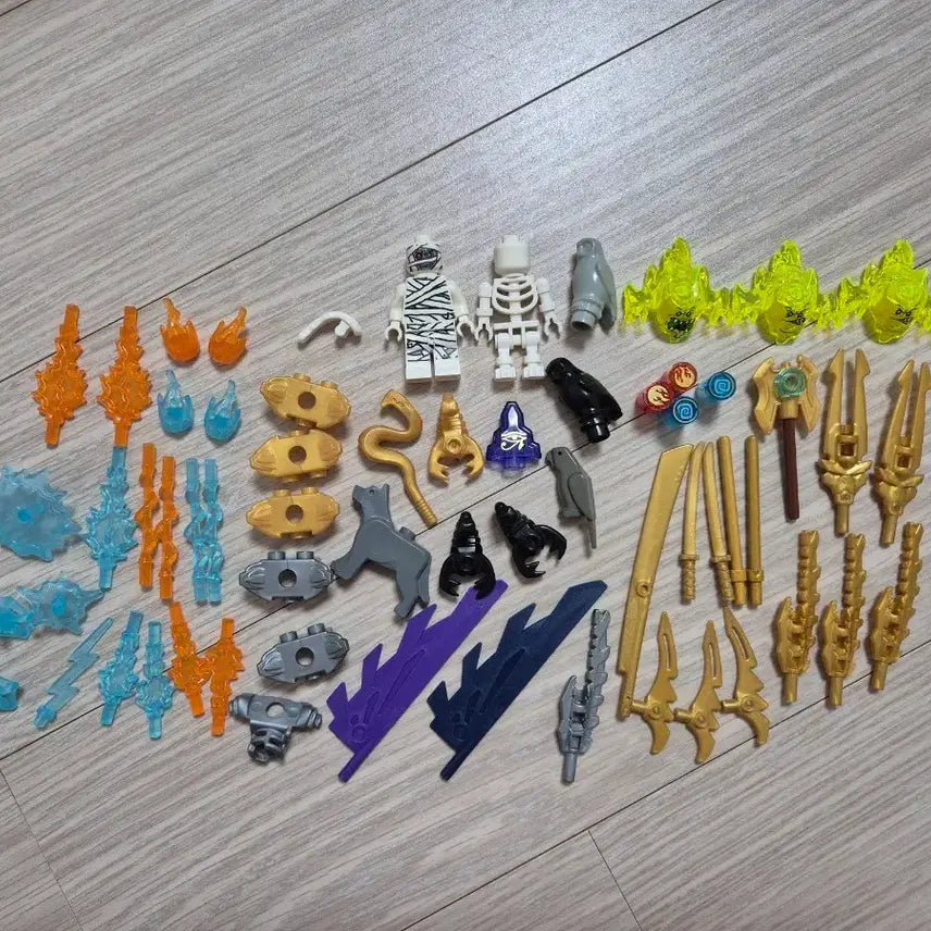 [BUNJANG] LEGO Skeleton Animal Weapon Effect Parts Bundle / 레고 미라 해골 동물 무기 이펙트 부품 소품 등등