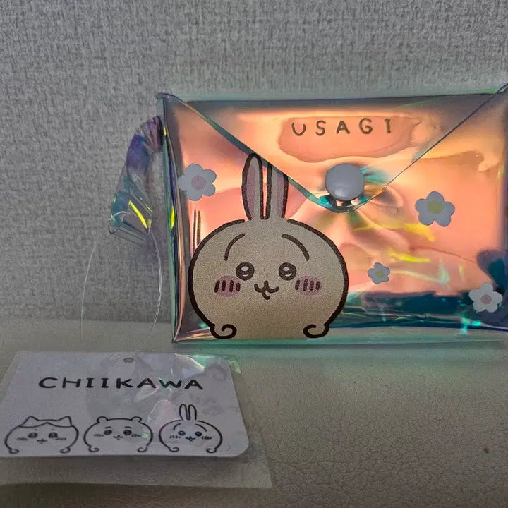 [BUNJANG] Usagi Hologram Pouch Card Holder / 우사기 캐릭터 홀로그램 파우치 카드지갑 새상품