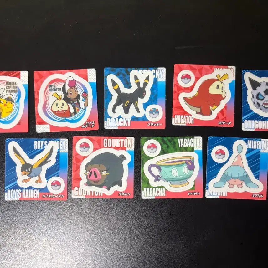 [BUNJANG] Pokemon Bread Sticker Set (9 pcs) / 포켓몬스터 토하토 스낵씰 띠부씰 9장 일괄