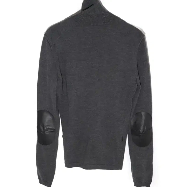[BUNJANG] Prada Leather Elbow Patch Wool Zip-Up Knit / [42] 프라다 레더 엘보 패치 울 집업 니트