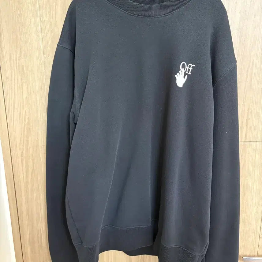 [BUNJANG] Off-White Black Sweatshirt T-Shirt / 오프화이트 블랙 맨투맨 티셔츠
