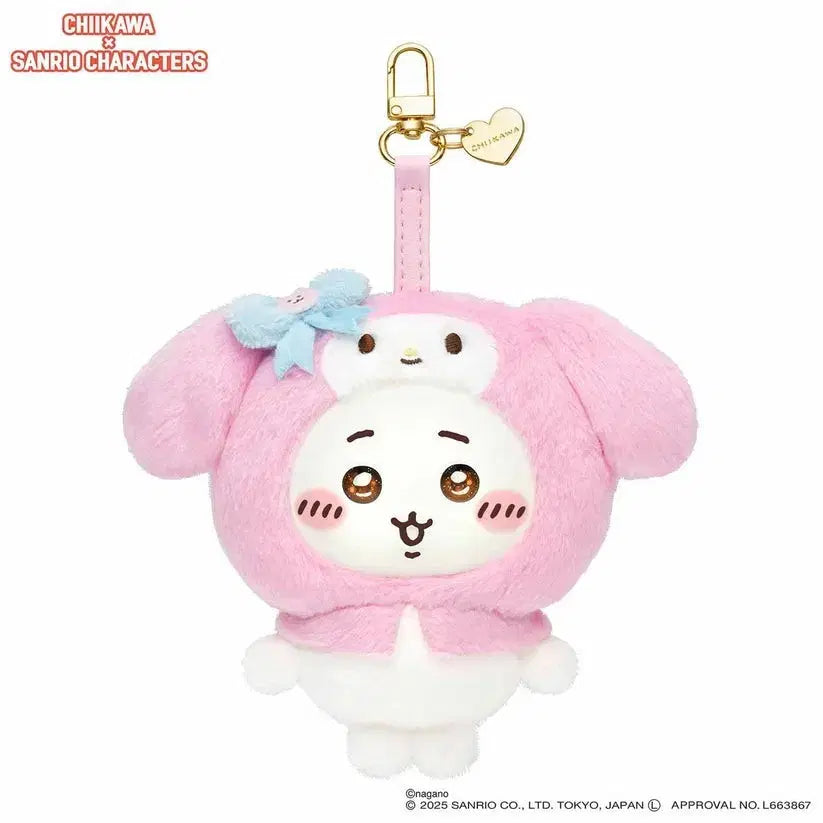 [BUNJANG] Sanrio x Chiikawa My Melody Mascot Plush Doll (Sealed) / 치이카와 산리오 캐릭터즈 치이카와 마이멜로디 마스코트 인형(미개봉)