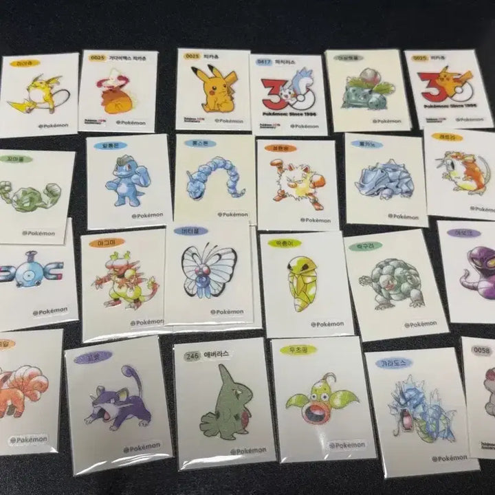 [BUNJANG] Pokemon 30th Anniversary TiziSeal Stickers / 포켓몬 띠부씰 30주년 판매 및 교환 픽셀