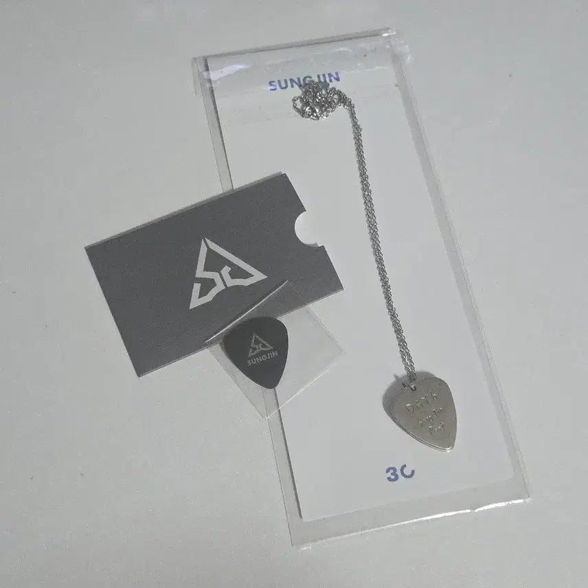 [BUNJANG] Day6 Sungjin Guitar Pick Necklace Set / 원가양도] 데이식스 성진 30콘 기타 피크 목걸이 세트