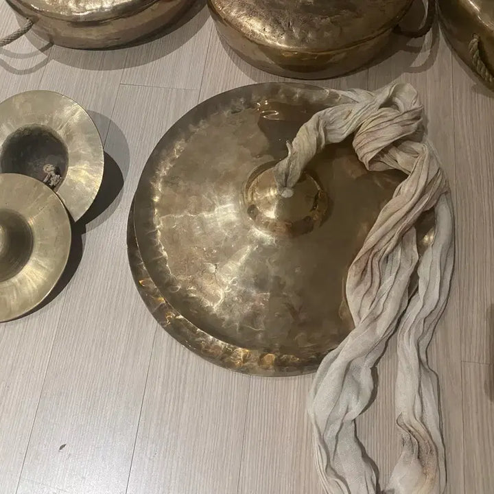 [BUNJANG] Brass Cymbals Set (8 Types) / 황동 징  징 8종 세트