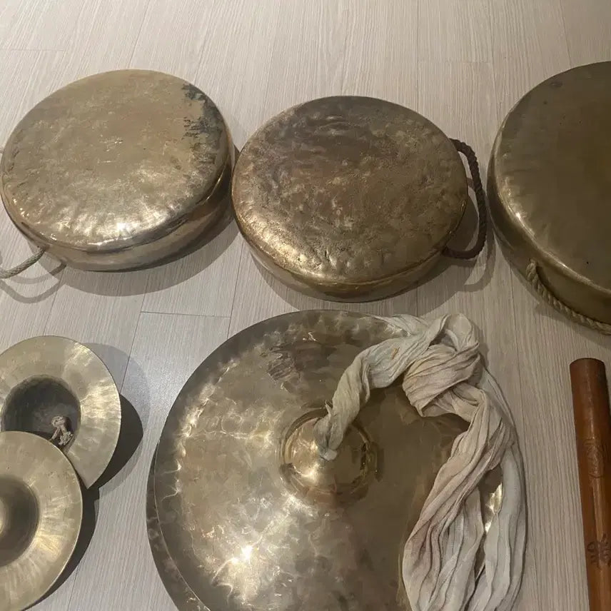 [BUNJANG] Brass Cymbals Set (8 Types) / 황동 징  징 8종 세트
