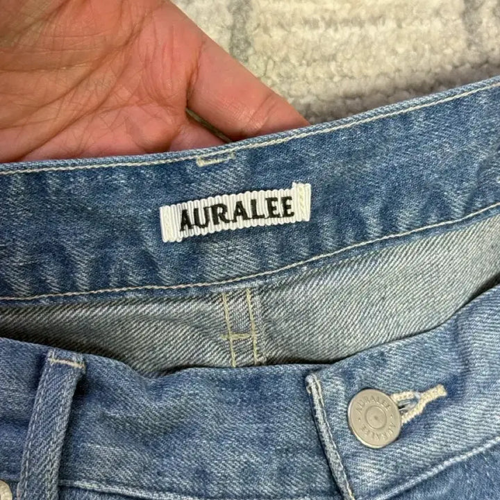 [BUNJANG] Auralee Fade Light Selvedge Wide Denim Size 6 / 오라리 페이드 라이트 셀비지 와이드 데님 6사이즈 판매합니다.