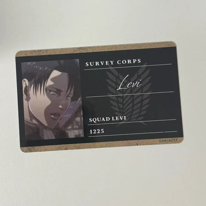 [BUNJANG] Attack on Titan Levi Survey Corps ID Profile Card / 진격의거인 리바이 조사병단증 프로필카드 판매