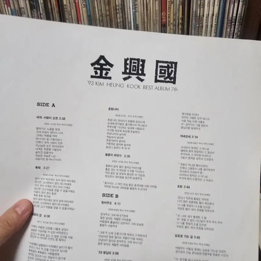 [BUNJANG] Kim Heung Kook 93 BEST ALBUM Vol. 7 Jigu Records / 김흥국 93 BEST ALBUM 7집 JIGU 레코드