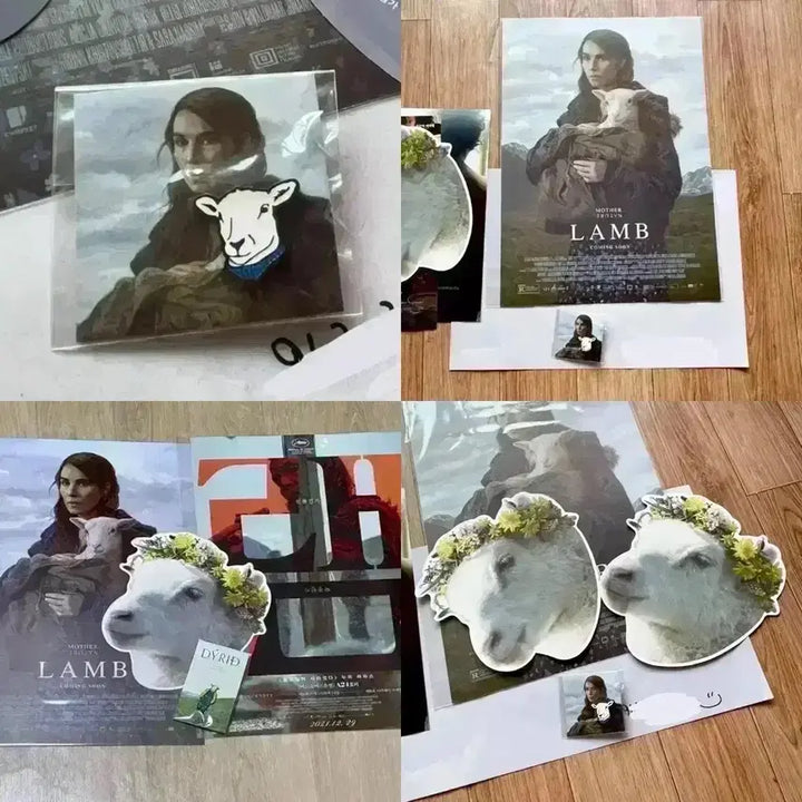 [BUNJANG] A24 LAMB Movie Artist Badge, Poster, Flyer Package / 영화 램 아티스트 뱃지 포스터 패키지 아다 전단지 딴짓 A24 LAMB