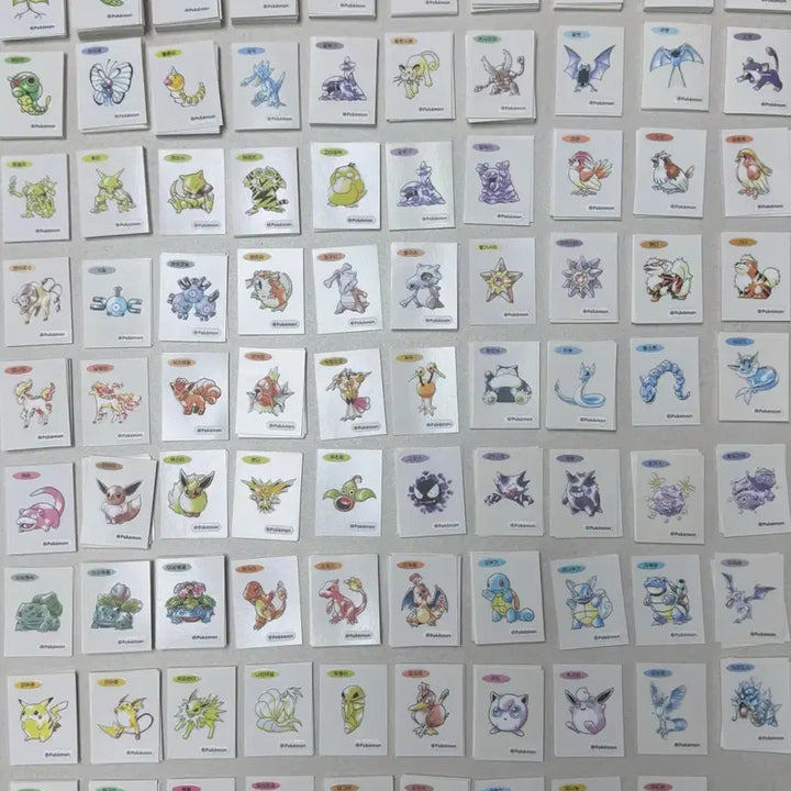 [BUNJANG] Pokemon 30th Anniversary Art Seal Set / 포켓몬 띠부씰 30주년 아트씰 91종일괄