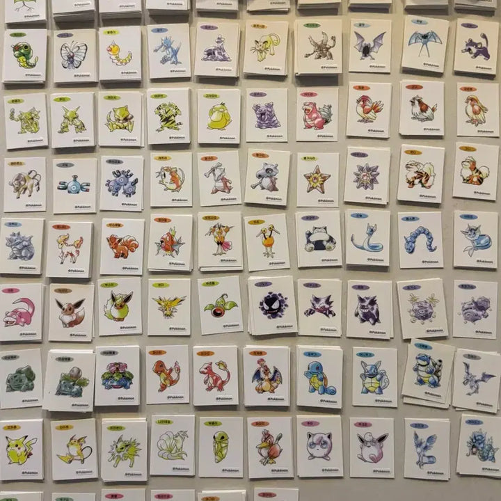 [BUNJANG] Pokemon 30th Anniversary Art Seal Set / 포켓몬 띠부씰 30주년 아트씰 91종일괄