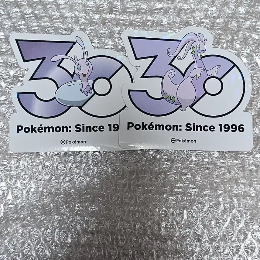 [BUNJANG] Pokemon 30th Anniversary Logo Sticker Hisuian Goodra Bundle Set / 포켓몬 스토어 30주년 로고스티커 미끄네일 히스이 미끄래곤 일괄