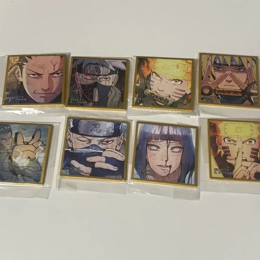 [BUNJANG] Naruto Mini Shikishi Gacha Set - Kakashi, Minato, Shikamaru, Hinata / 나루토 미니색지가챠 나루토 카카시 미나토 시카마루 히나타 일괄