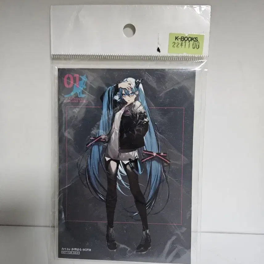 [BUNJANG] Hatsune Miku KANGOL Collaboration Kayahara Illustration Postcard / 하츠네 미쿠 캉골 콜라보 카야하라 일러스트 포스트카드