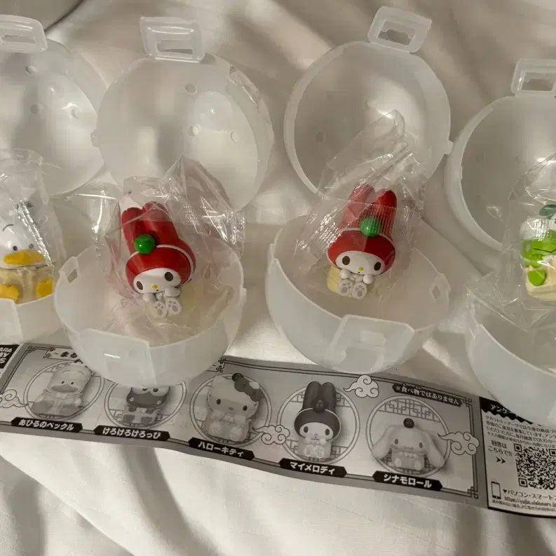 [BUNJANG] Sanrio Characters Shumai Dumpling Figure Gacha Bundle Set / 산리오 캐릭터 슈마이 만두 피규어 가챠 일괄 판매