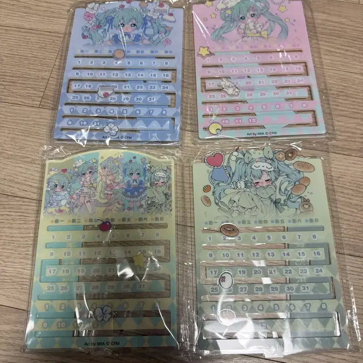 [BUNJANG] Hatsune Miku Chinese Lottery Prize E Acrylic Calendar Bundle Set (Sealed) / (미개봉 일괄)하츠네 미쿠 중국 한정 쿠지 G상 아크릴 달력 전종