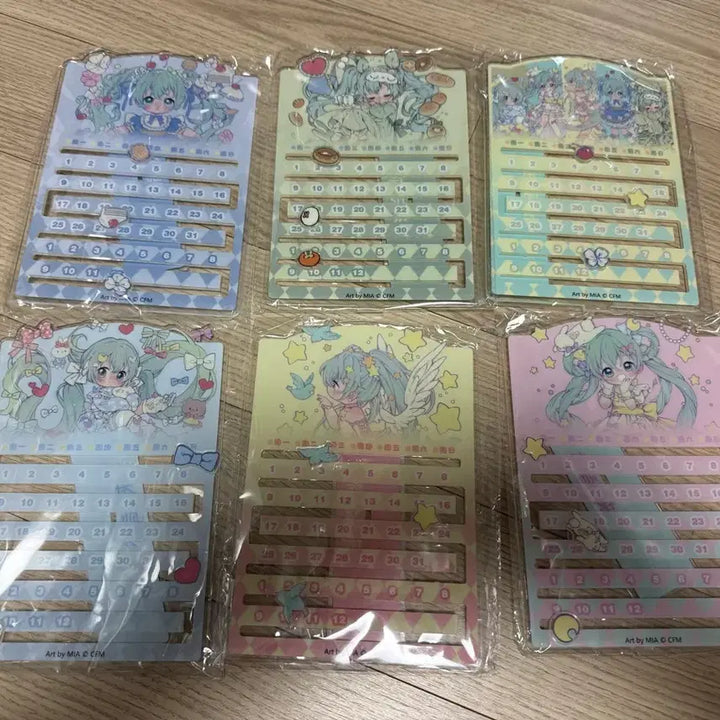 [BUNJANG] Hatsune Miku Chinese Lottery Prize E Acrylic Calendar Bundle Set (Sealed) / (미개봉 일괄)하츠네 미쿠 중국 한정 쿠지 G상 아크릴 달력 전종