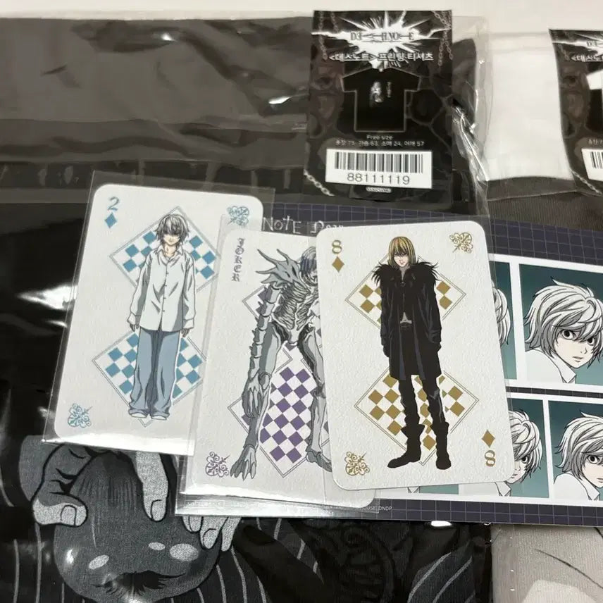 [BUNJANG] Death Note Tunic Universe L Light Printing T-Shirt (Sealed) / 데스노트 투니크 프린팅 티셔츠 엘 라이토 미개봉