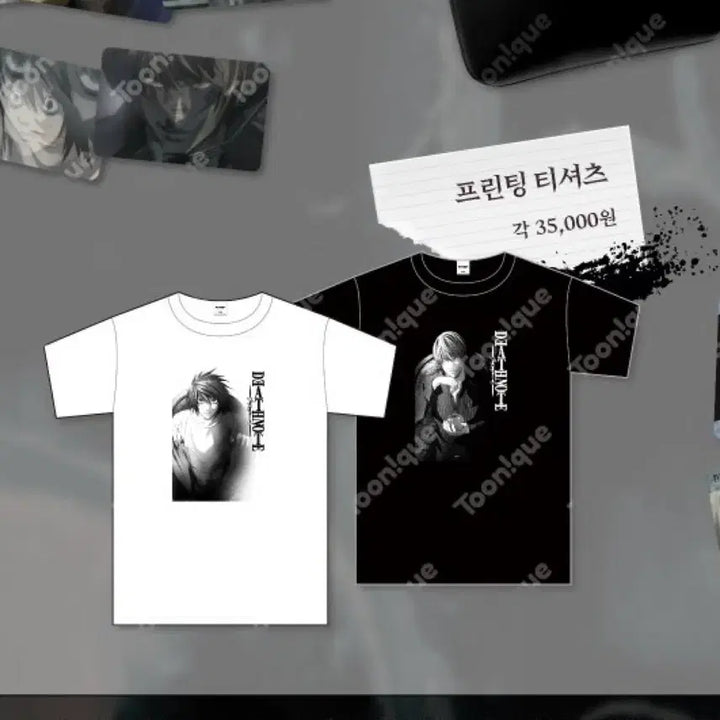 [BUNJANG] Death Note Tunic Universe L Light Printing T-Shirt (Sealed) / 데스노트 투니크 프린팅 티셔츠 엘 라이토 미개봉