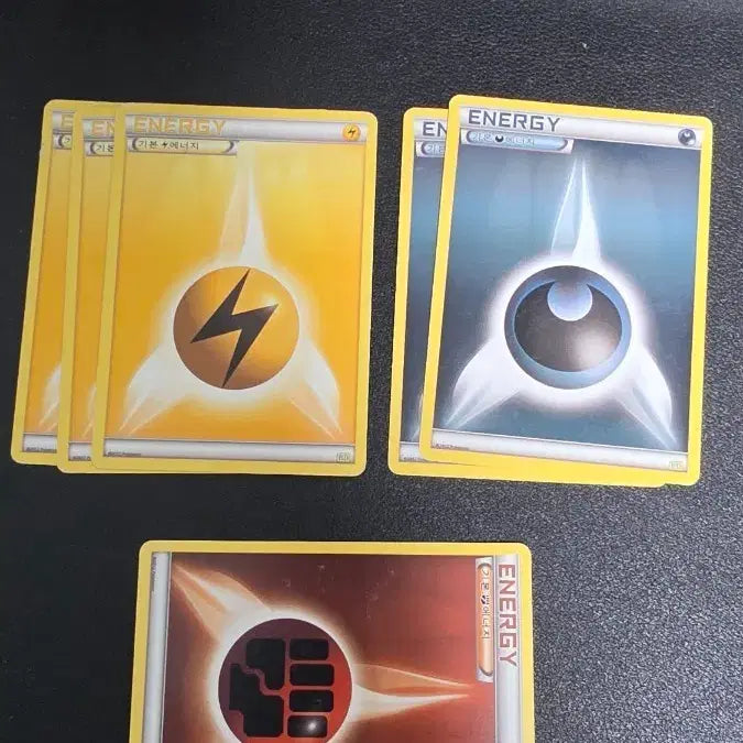 [BUNJANG] Pokemon Energy Cards - Electric, Dark, Fighting (Individual) / 포켓몬 카드 전기, 악, 격투 에너지