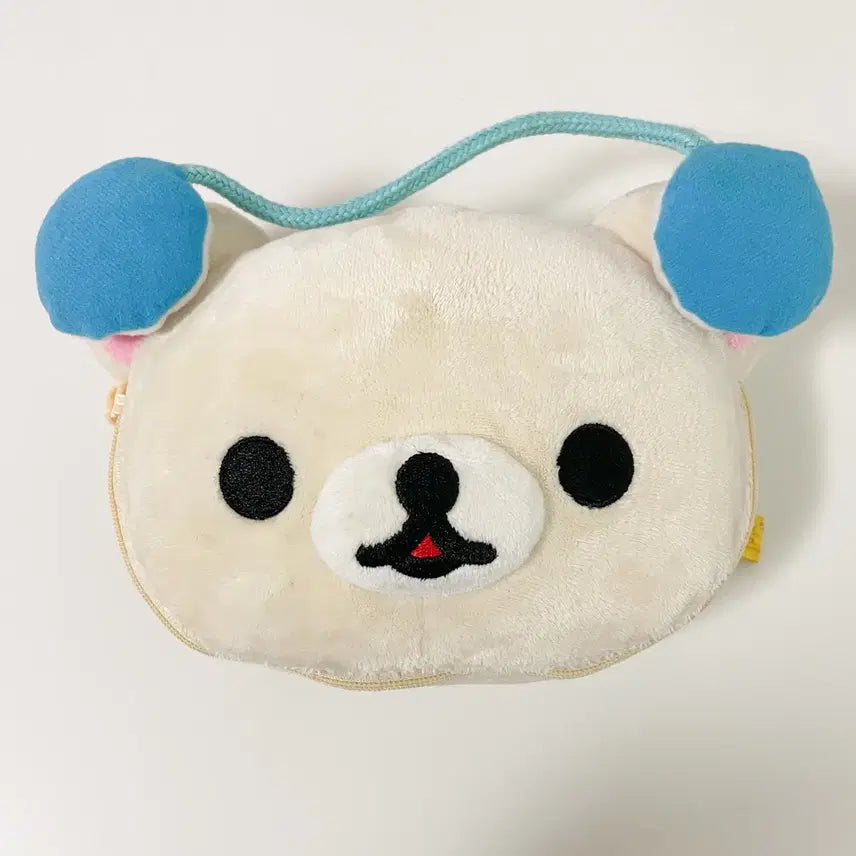 [BUNJANG] Classic Korilakkuma Headset Doll Pouch / 고전 코리락쿠마 헤드셋 인형 파우치