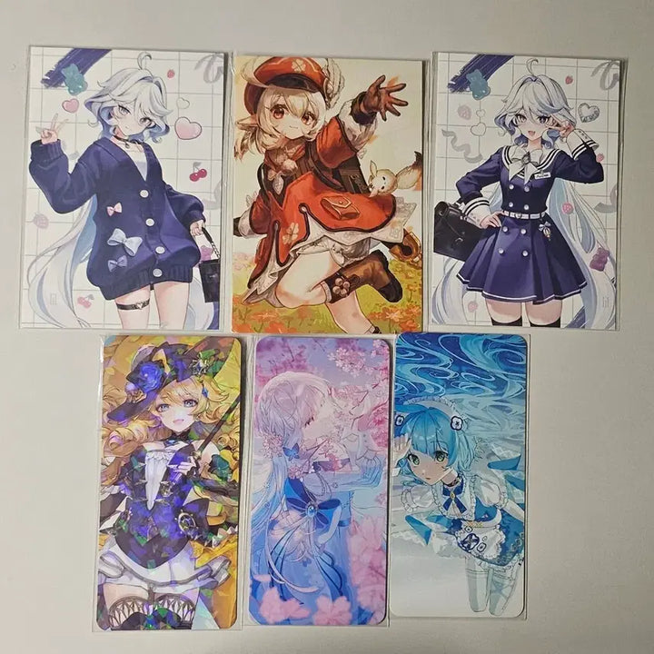 [BUNJANG] Genshin Impact Unofficial Goods Postcard/Card Set Bundle / [원신] 비공식 굿즈 (엽서/카드택) 일괄