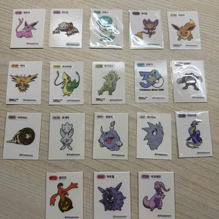 [BUNJANG] Pokemon Stickers Bundle Set / 포켓몬 띠부실 일괄