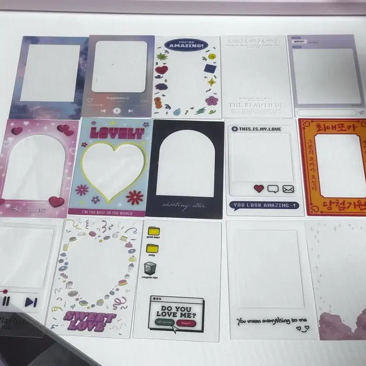 [BUNJANG] Photocard Frame, L Holder, Protective Film, Toploader Bundle Set / 포토카드 프레임 + L홀더 + 보호필름 + 탑로더 일괄
