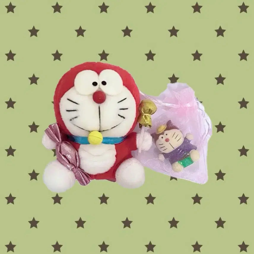 [BUNJANG] Classic Doraemon "Ppalmong-i" Plush Doll / 고전 도라에몽 빨몽이 인형