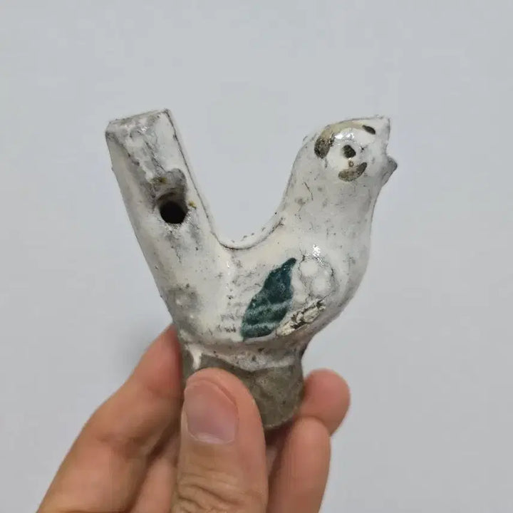 [BUNJANG] Antique Bird Shaped Ceramic Flute / 골동품 새 모양 도자기 피리