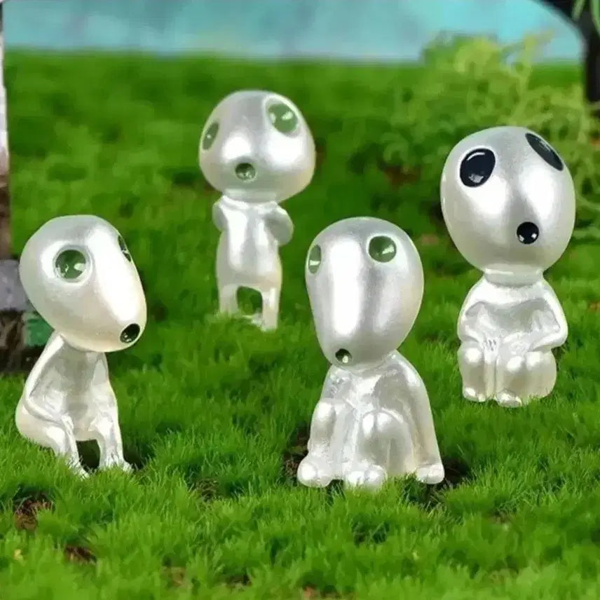[BUNJANG] Mononoke Princess Kodama Spirit Figure Set (10 Pieces) / 새상품. 모노노케히메 정령 고다마 피규어 10개 세트