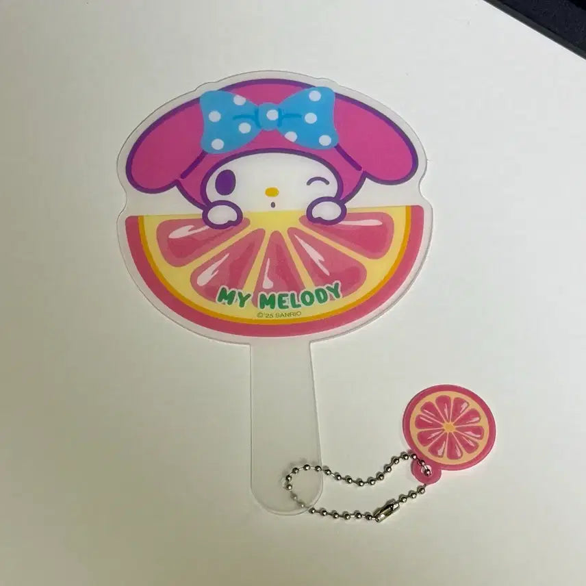 [BUNJANG] Sanrio My Melody Mini Fan Keychain / 산리오 미니 부채 키링, 마이멜로디