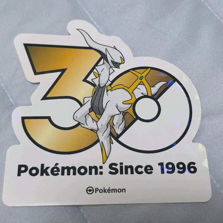 [BUNJANG] Pokemon 30th Anniversary Logo Sticker Arceus / 포켓몬 30주년 로고 스티커 아르세우스