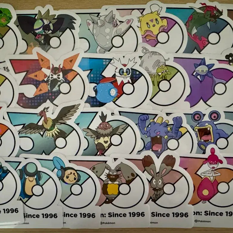 [BUNJANG] Pokemon Pop-up Store 30th Anniversary Logo Sticker / 포켓몬 성수 팝업 30주년 로고스티커 교환