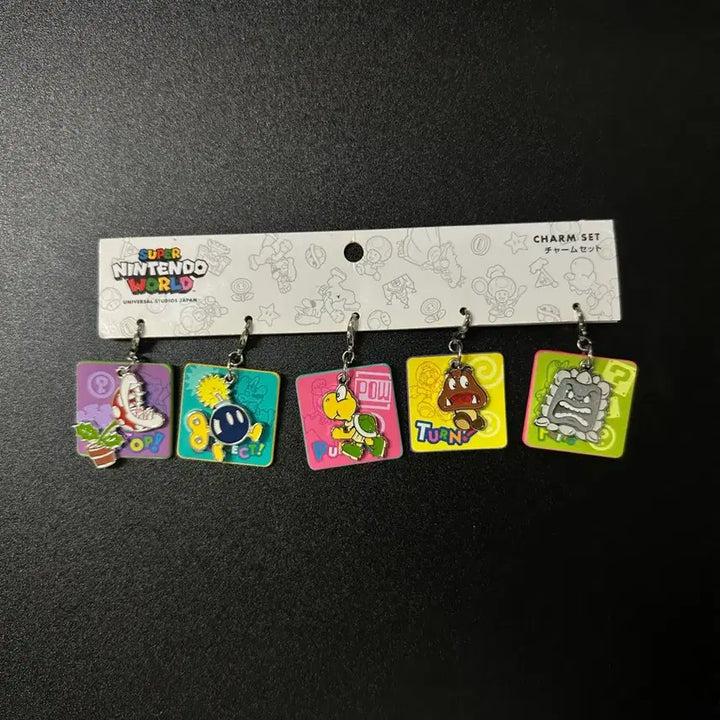 [BUNJANG] Universal Studios Nintendo Super Mario Charm Set Keychain / 유니버셜스튜디오 닌텐도 슈퍼마리오 참세트 키링
