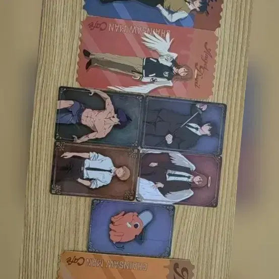 [BUNJANG] Chainsaw Man Cafe Lucky Draw Set - Akki, Denji, Pochita, Angel / 반체인소맨 카페특전 카드 천사 아키 덴지 포치타등 일괄