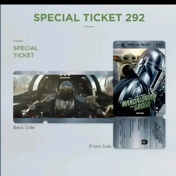 [BUNJANG] The Mandalorian &amp; Grogu CineQ Special Ticket Goods / 만달로리안과 그로구 스페셜티켓 스티 씨네큐 굿즈 특전