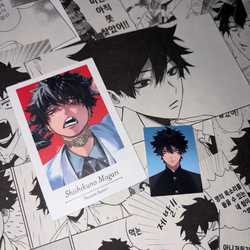 [BUNJANG] Phantom Busterz Shishikuno Mogari Cheki, Instant Photo, Scrapbook Set / 팬텀버스터즈 시시쿠노 모가리 체키 증사 스크랩 팬버스
