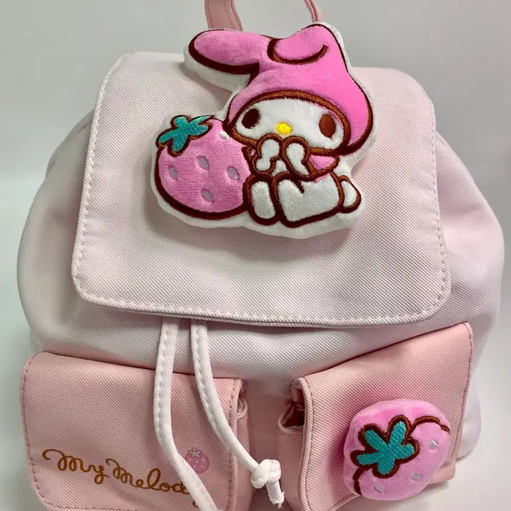 [BUNJANG] My Melody Pink Backpack Bag / 마이멜로디 핑크색 백팩 가방