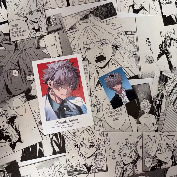 [BUNJANG] Phantom Buster Kanzaki Kaoru Cheki, Photo Card, Scraps Bundle / 팬텀버스터즈 칸자키 카오루 체키 증사 스크랩 팬버스