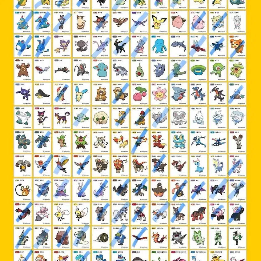 [BUNJANG] Pokemon Sticker Collection - Season 3 / 포켓몬스터 띠부씰 시즌3 교환